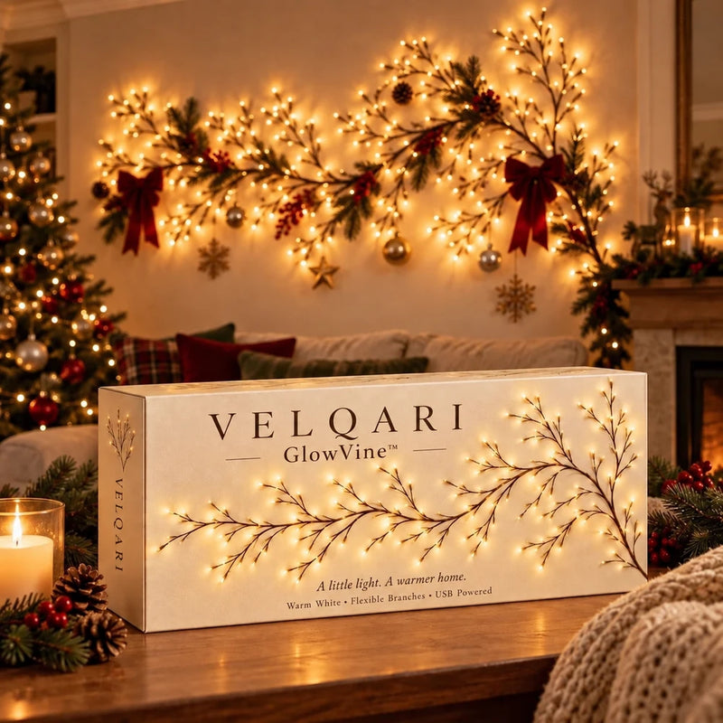 Velqari GlowVine™ Flexible Branch Christmas Wall Light