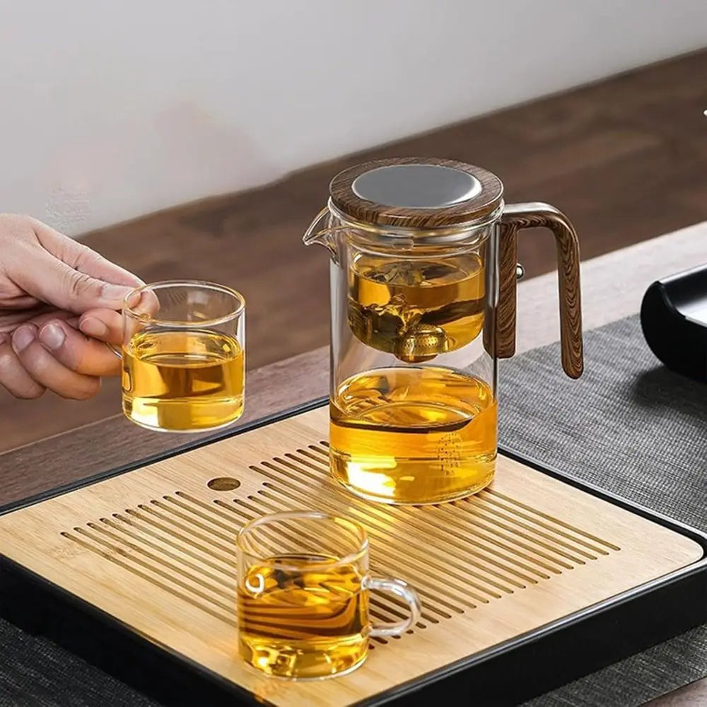 Elegant Wooden Teapot
