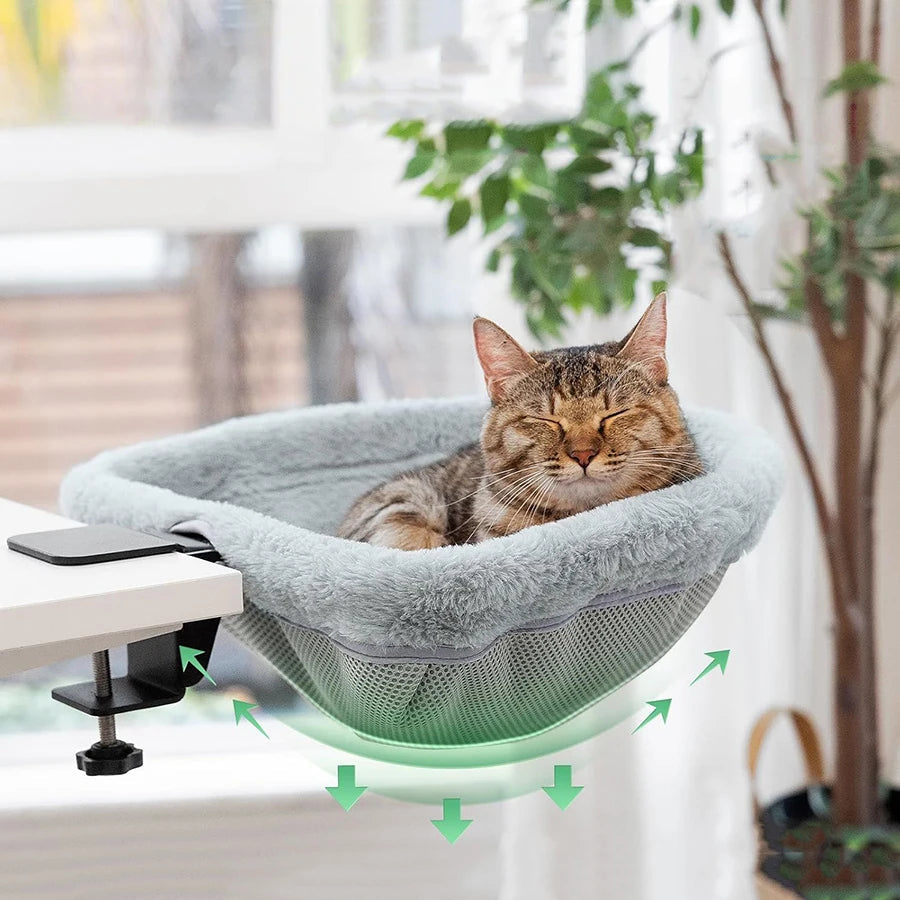 Cozy Foldable Cat Desk Bed