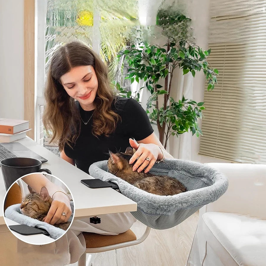 Cozy Foldable Cat Desk Bed