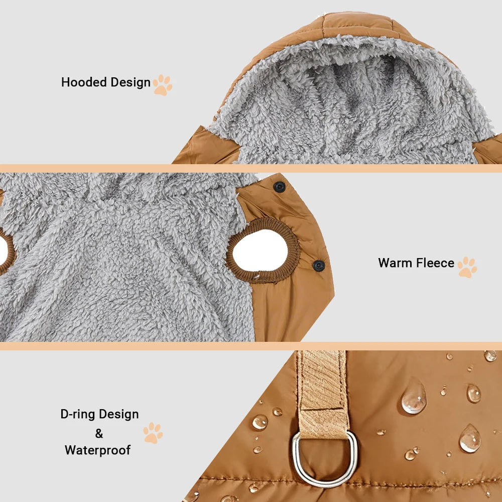 Snuggly Hooded Pet Coat