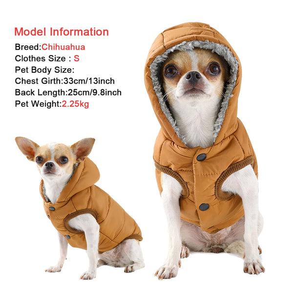 Snuggly Hooded Pet Coat