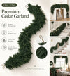 Velqari™ EverCedar Real-Touch Christmas Garland Set