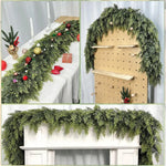 Velqari™ EverCedar Real-Touch Christmas Garland Set