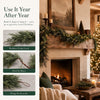 Velqari™ EverCedar Real-Touch Christmas Garland Set
