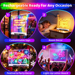 Velqari GlowCanvas™ 16-Inch LED Drawing Board